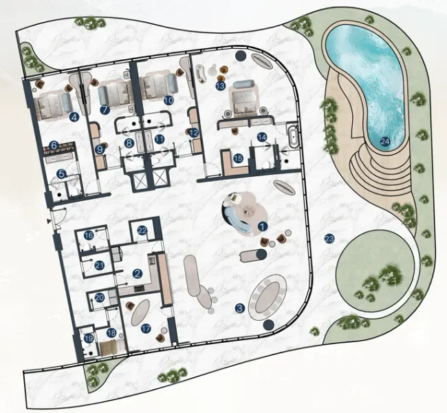 4.0 bedrooms penthouse - La Mazzoni