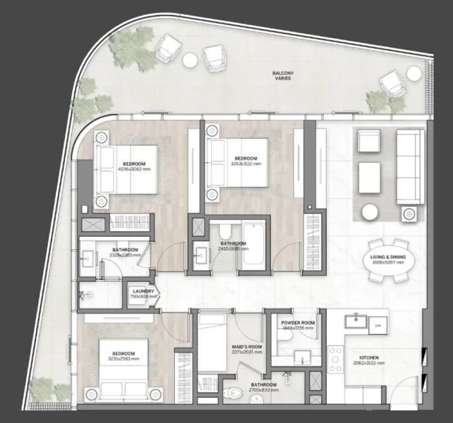 3.0 bedrooms apartments - DG1 Living