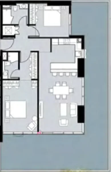 2.0 bedrooms apartments - Damac Hills - Golf Gate 2