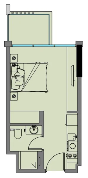 0.0 bedroom apartments - Riviera 8