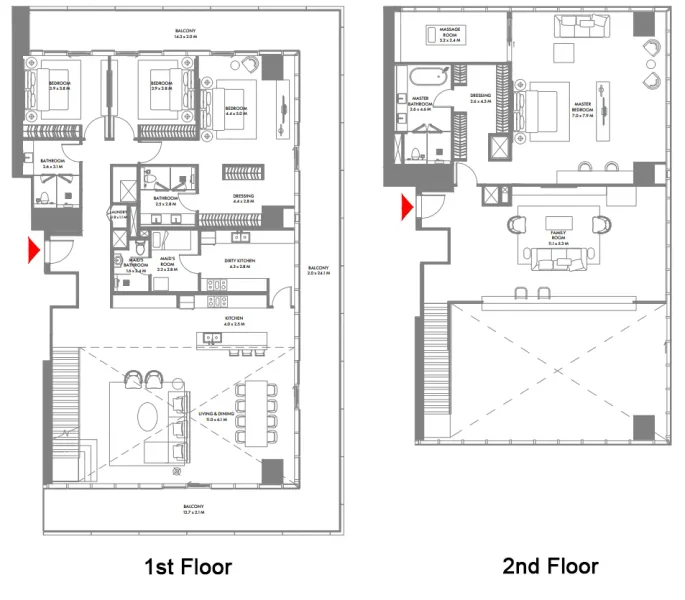 4.0 bedrooms duplex - W The Residences by Arada
