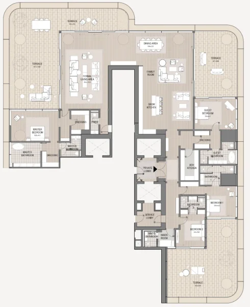 4.5 bedrooms apartments - Vela Viento