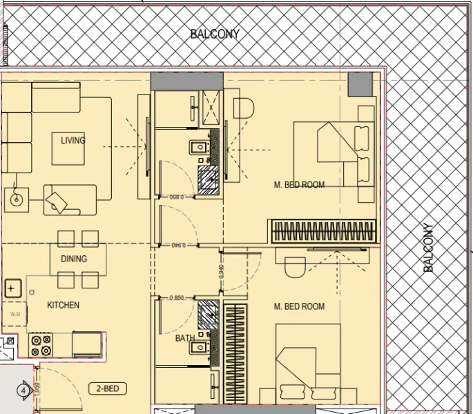 2.0 bedrooms apartments - Binghatti Ivory