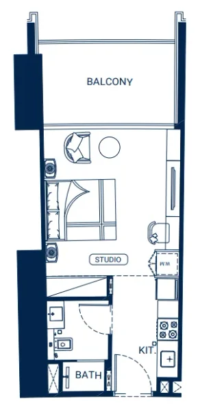 0.0 bedroom apartments - Binghatti Skyrise