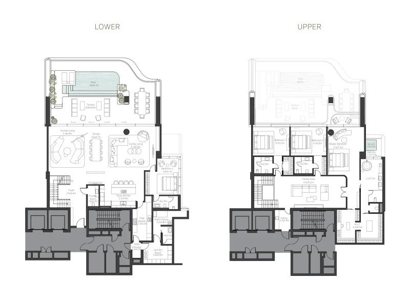4.0 bedrooms duplex - The Alba Residences by Omniyat