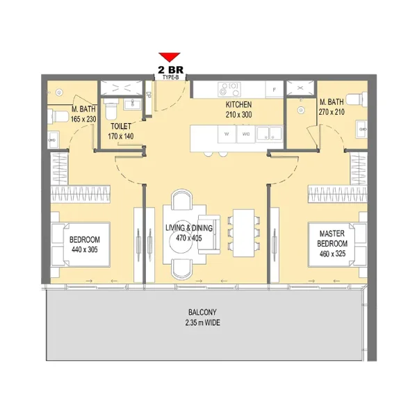 2.0 bedrooms apartments - Sensi