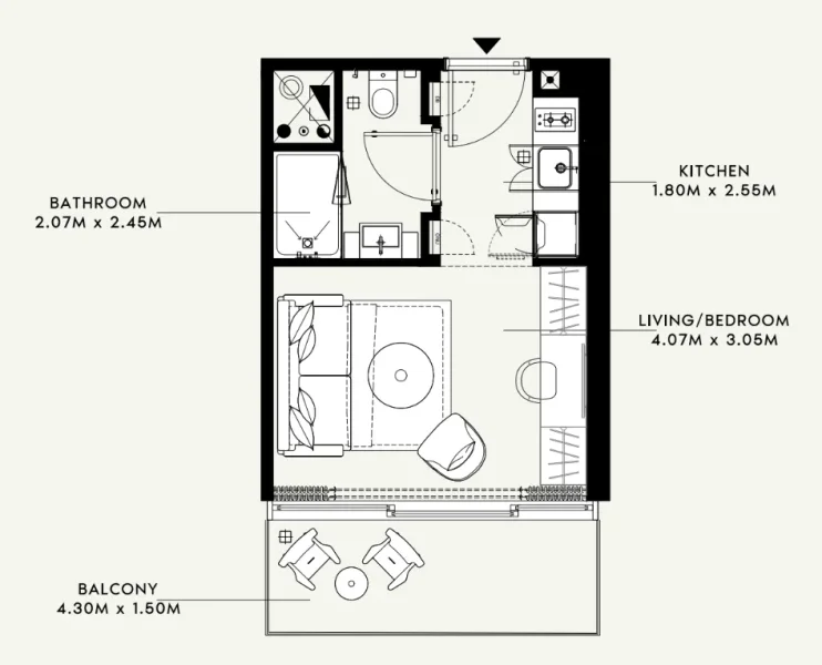 0.0 bedroom apartments - Azizi Raffi