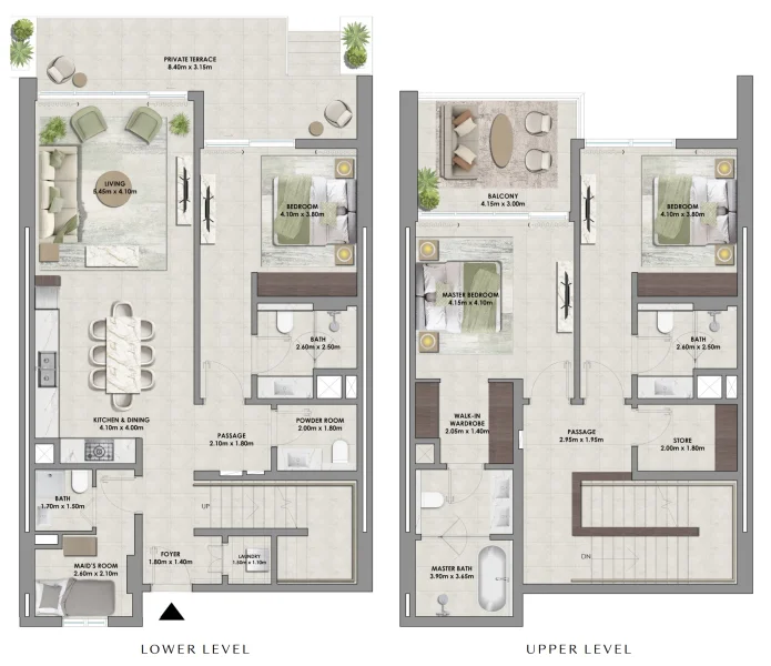3.0 bedrooms townhouse - Palace Residences Hillside