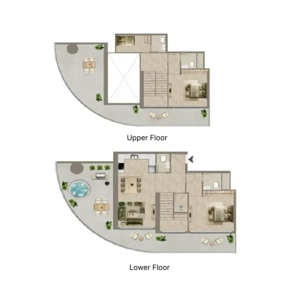 2.0 bedrooms duplex - Colibri Views