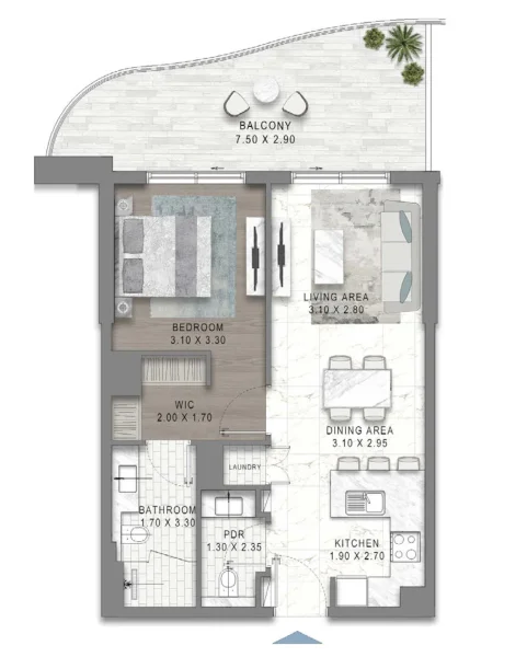 1.0 bedroom apartments - Valencia