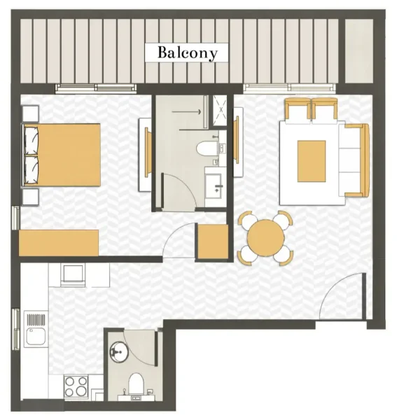 1.0 bedroom apartments - Ashwood Residences