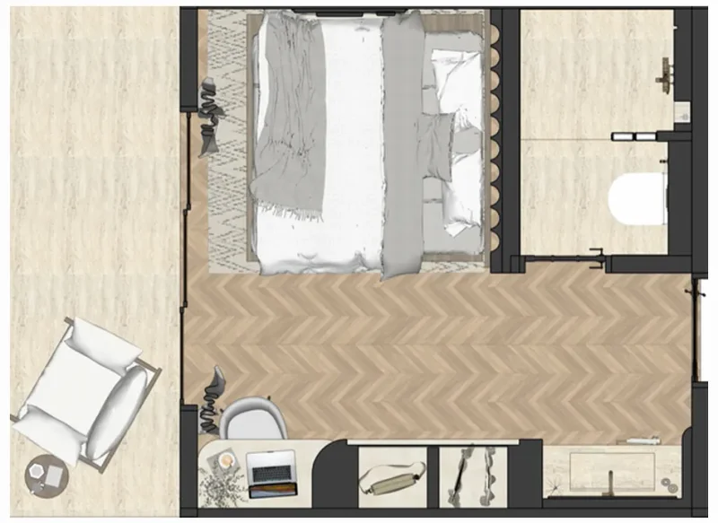 0.0 bedroom apartments - Azoria Living Suluban