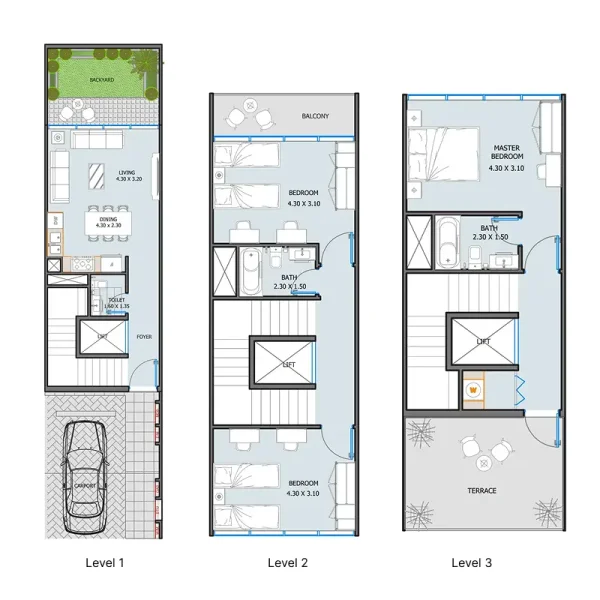3.0 bedrooms townhouse - Verdana III
