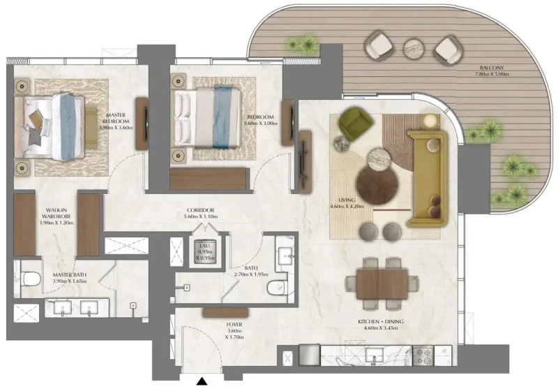 2.0 bedrooms apartments - Address Residences Zabeel