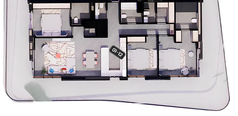 3.0 bedrooms apartments - Rosso Bay Residences