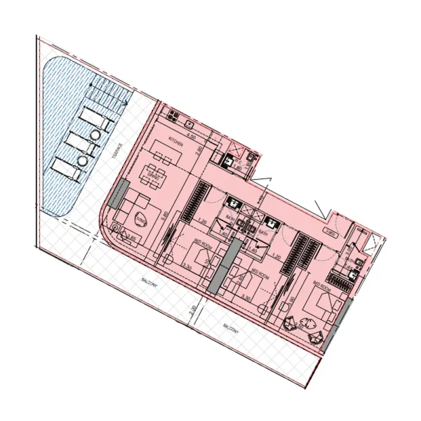 3.0 bedrooms apartments - Binghatti Flare