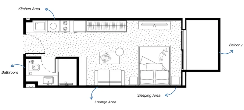 0.0 bedroom apartments - MetroPoint