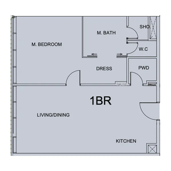 1 bedroom Apartments -  Cotier House 2
