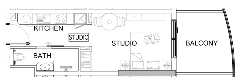 0.0 bedroom apartments - Valencia