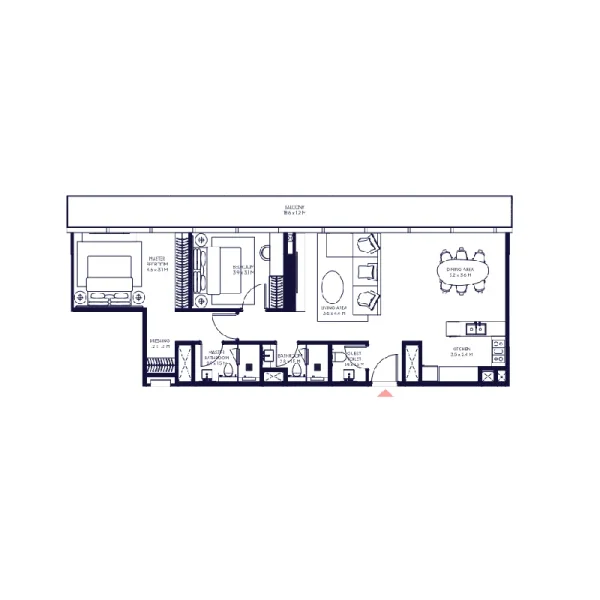 2.0 bedrooms apartments - Inaura Hotels & Residences Downtown
