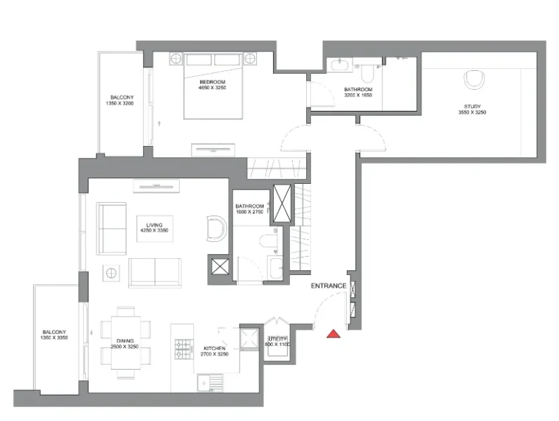 1.5 bedrooms apartments - 350 Riverside Crescent