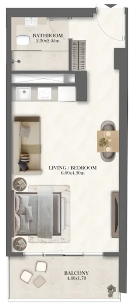 0.0 bedroom apartments - Radisson Residences