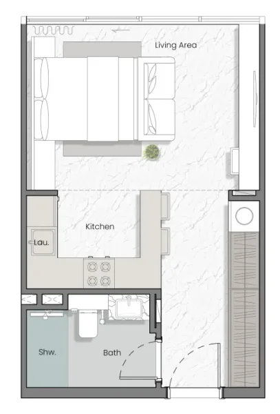 0.0 bedroom apartments - Manta Bay