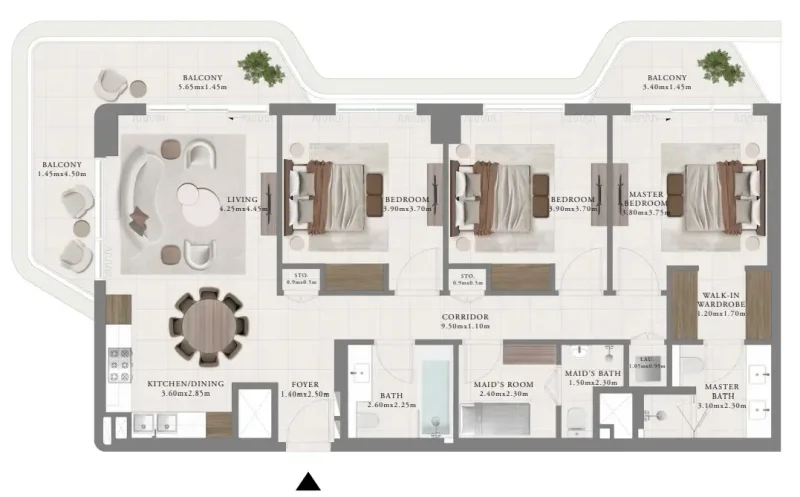 3.0 bedrooms apartments - Sera 2