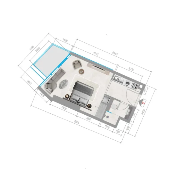 0.0 bedroom apartments - Orchid Towers Phase 1
