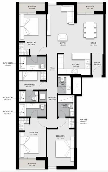 3.0 bedrooms apartments - Al Mamsha Sharjah