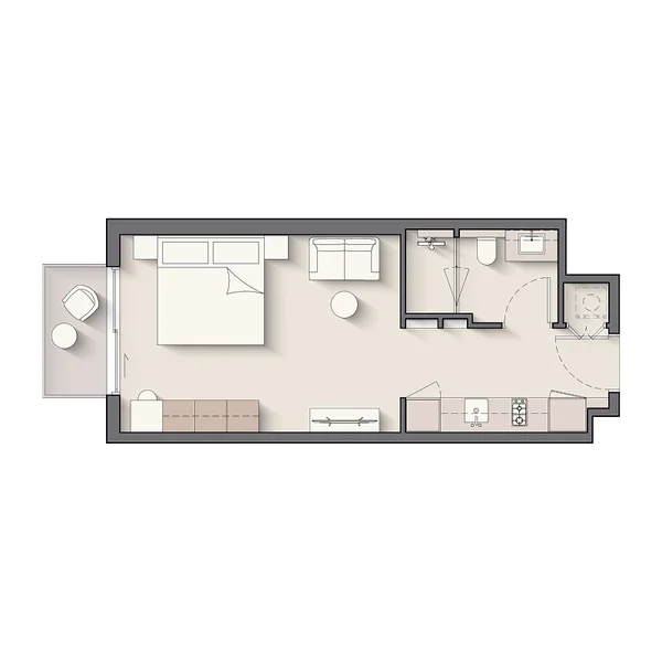 Studio Apartments - Windsor House 2