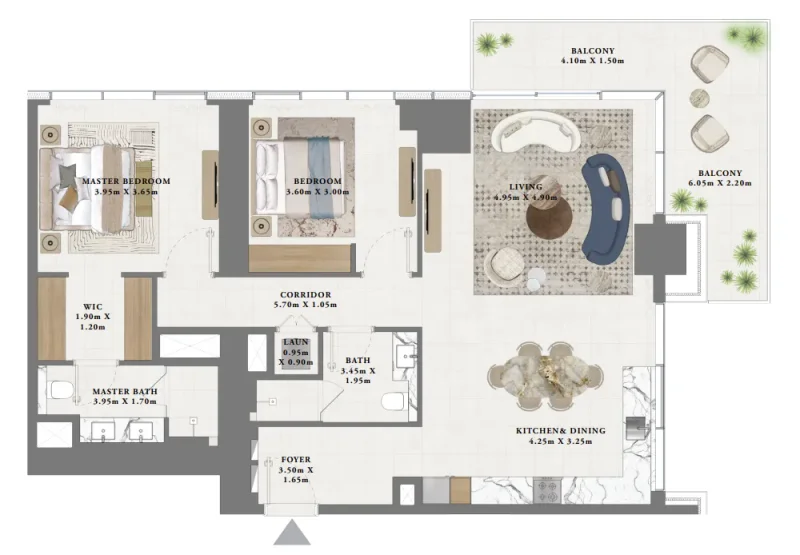 2.0 bedrooms apartments - Albero