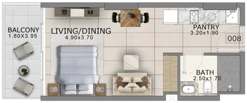 0.0 bedroom apartments - Arlington Park 2