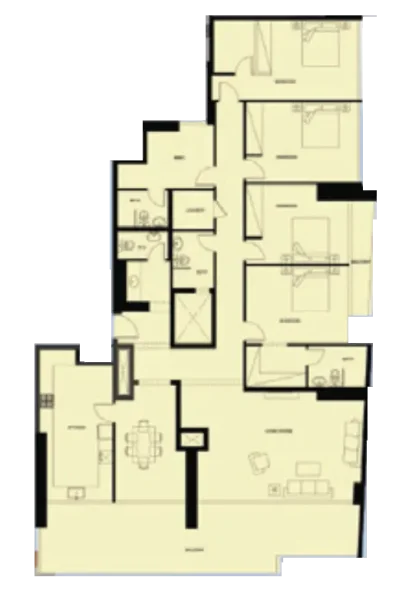 4.0 bedrooms apartments - Faradis Tower