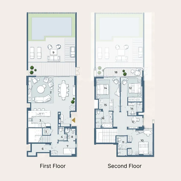 3 bedroom Townhouse -  Fairmont Residences Al Marjan Island