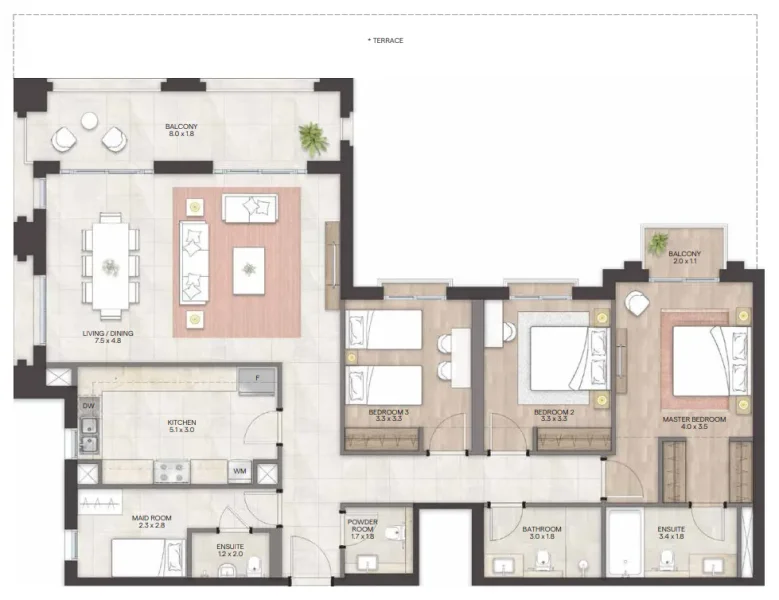 3.0 bedrooms apartments - Bloom Living - Granada