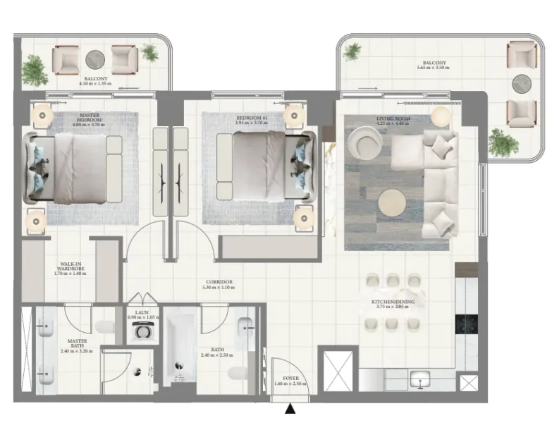 2.0 bedrooms apartments - Pier Point