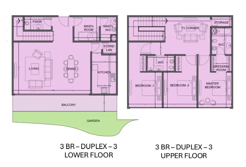 3.0 bedrooms duplex - One Residence Al Reem Island