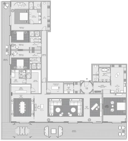 4.0 bedrooms apartments - Armani Beach Residence