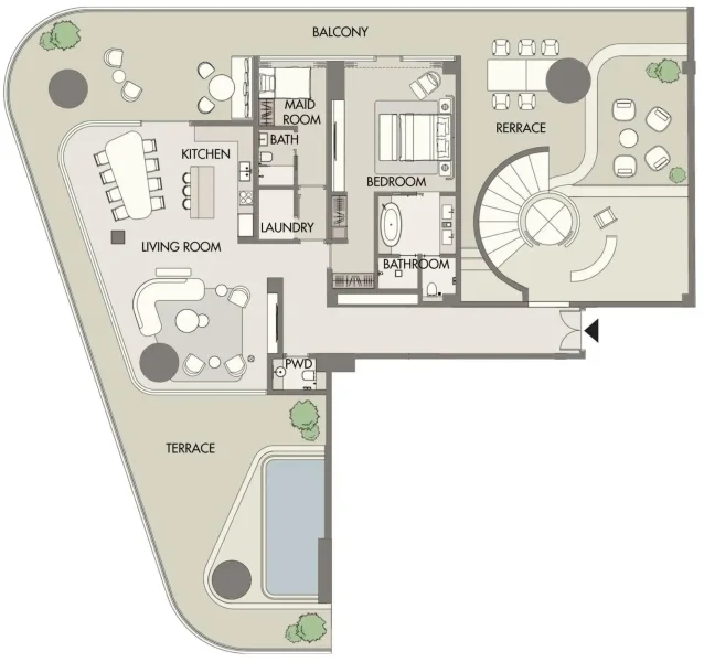 3.0 bedrooms apartments - W Hotels and Residences Al Marjan