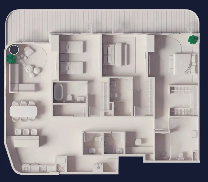 3.0 bedrooms apartments - Fortune Bay Residences