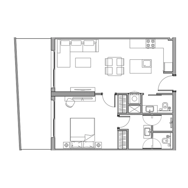 1 bedroom Apartments -  Trevino
