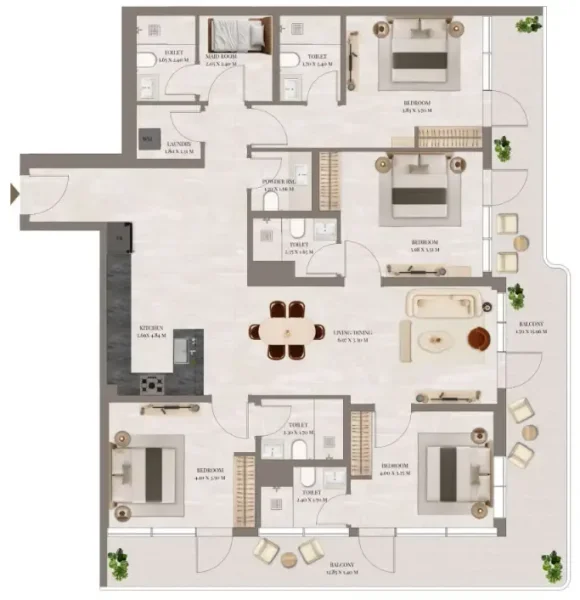 4.5 bedrooms apartments - Rivo