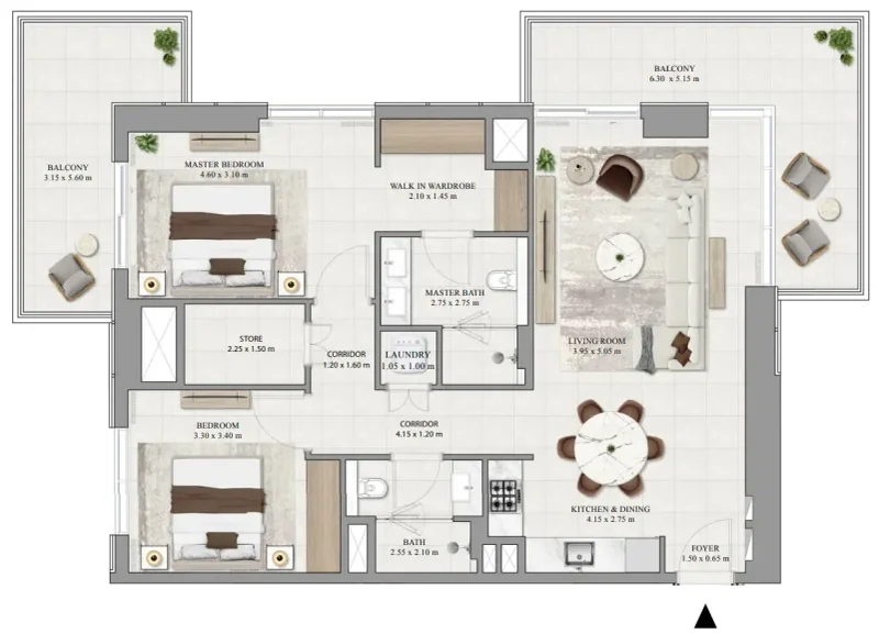 2.0 bedrooms apartments - Greencrest