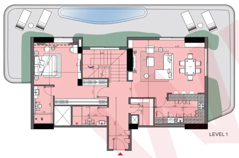 4.0 bedrooms penthouse - Azizi Wasel