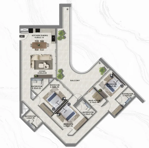 3.0 bedrooms apartments - Floarea Lakes