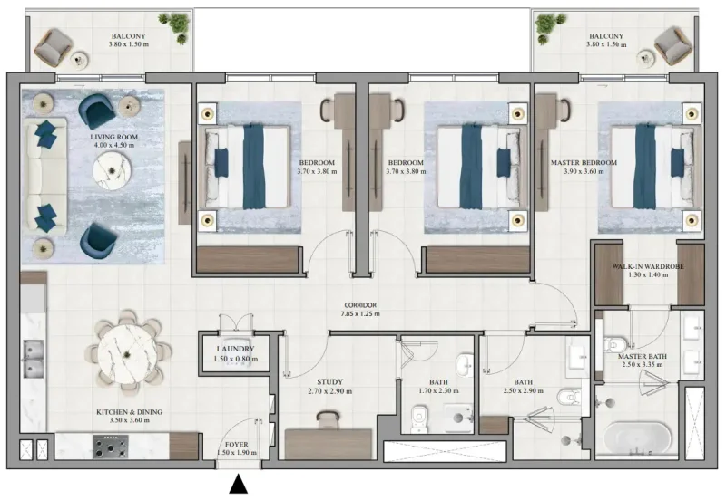 3.0 bedrooms apartments - Grove Ridge
