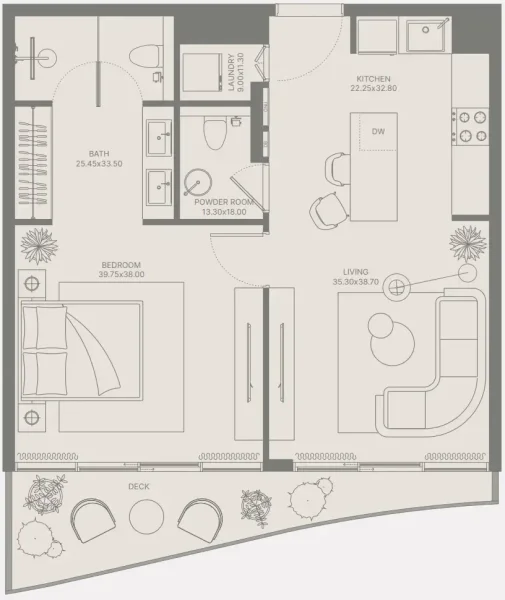 1.0 bedroom apartments - Bond Enclave