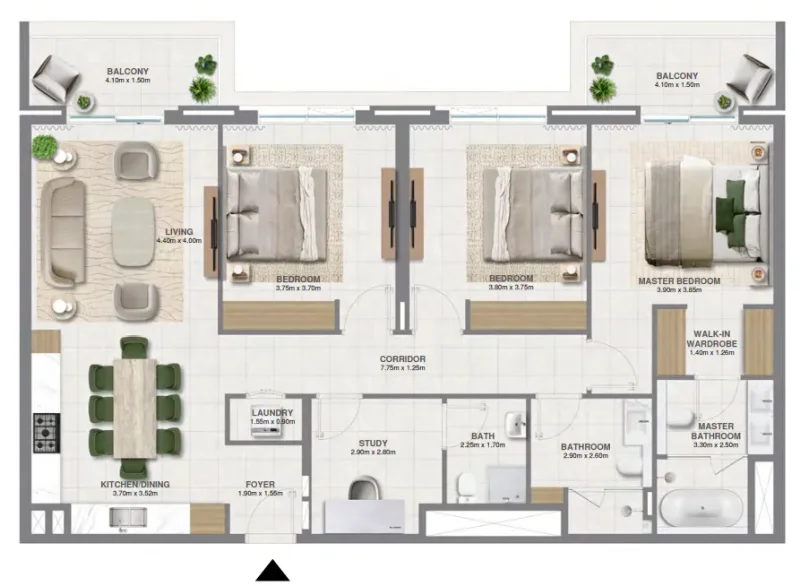 3.0 bedrooms apartments - Golf Verge