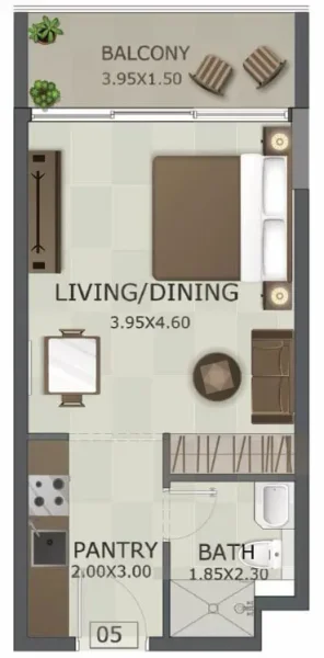 0.0 bedroom apartments - Regal Crest